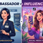 difference between ambassador and influencer