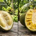 difference between durian and jackfruit