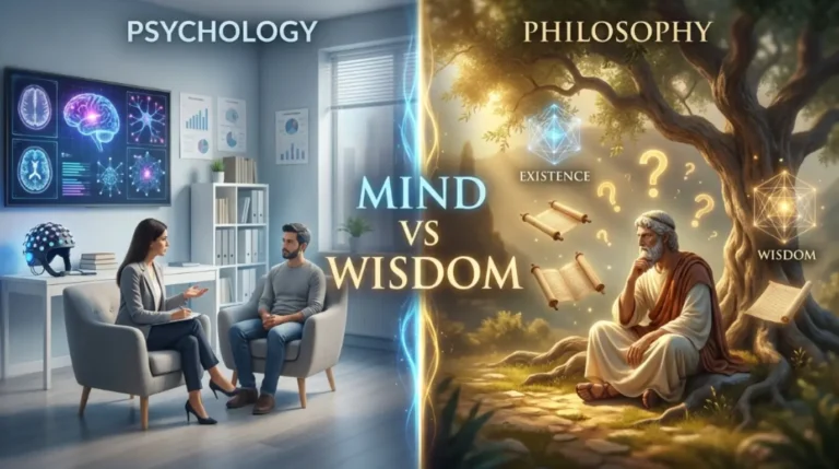 difference between psychology and philosophy