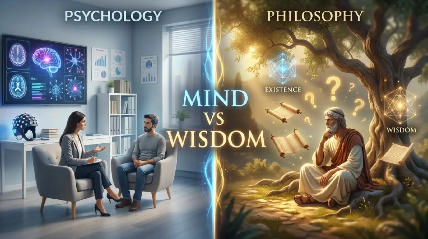 difference between psychology and philosophy