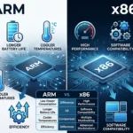 difference between arm and x86