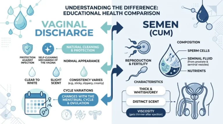 difference between discharge and cum