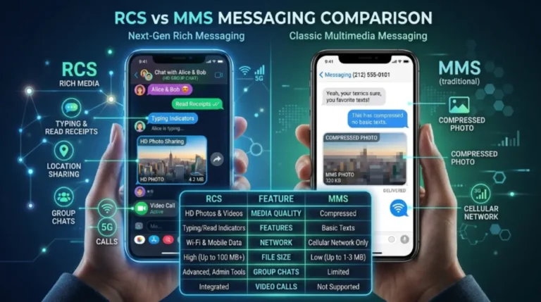 difference between rcs and mms